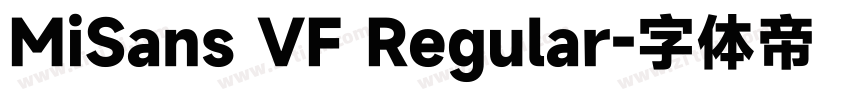 MiSans VF Regular字体转换